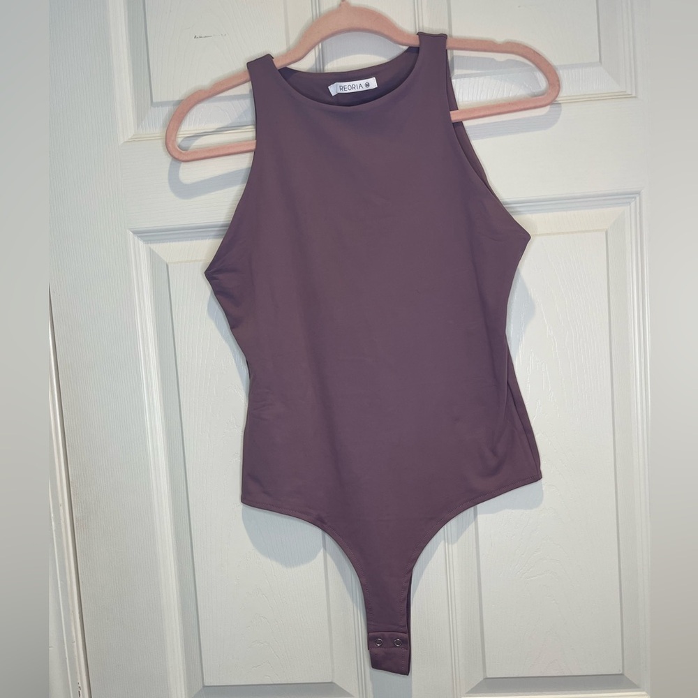 ReoRia Purple Sleeveless Bodysuit- M